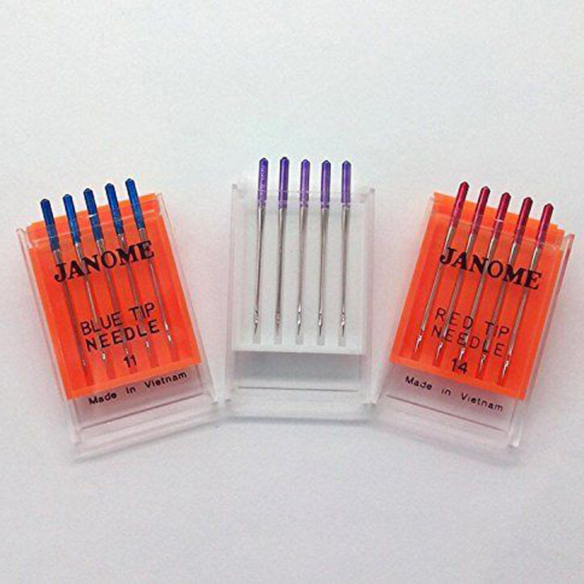 Twin Needle Stretch - Mesin Jahit Janome Biru Jarum Ukuran