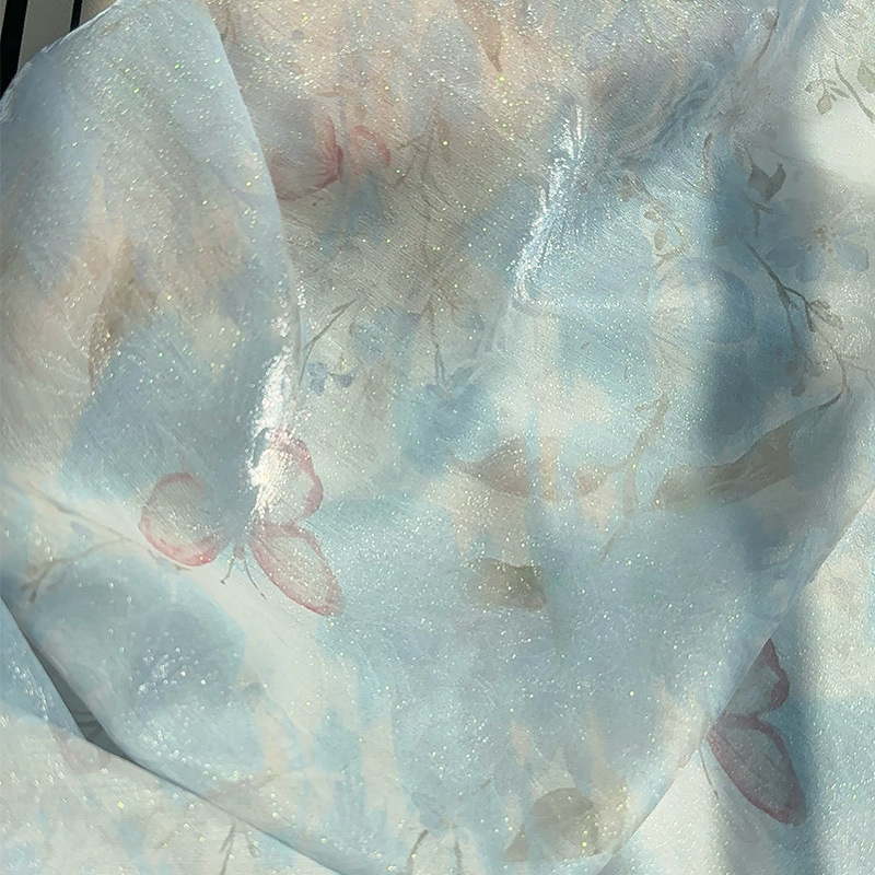 Sewing Garments - Kain Cetak Digital Jacquard Motif Bunga