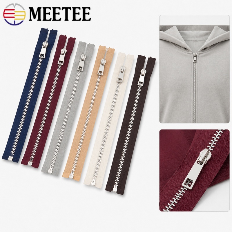 Sewing Front Zipper - 5/10Pcs 40-80cm 5 # Resleting Logam