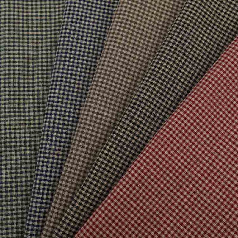 Vintage Sewing Textile - Kain Katun Murni Vintage Plaid Check