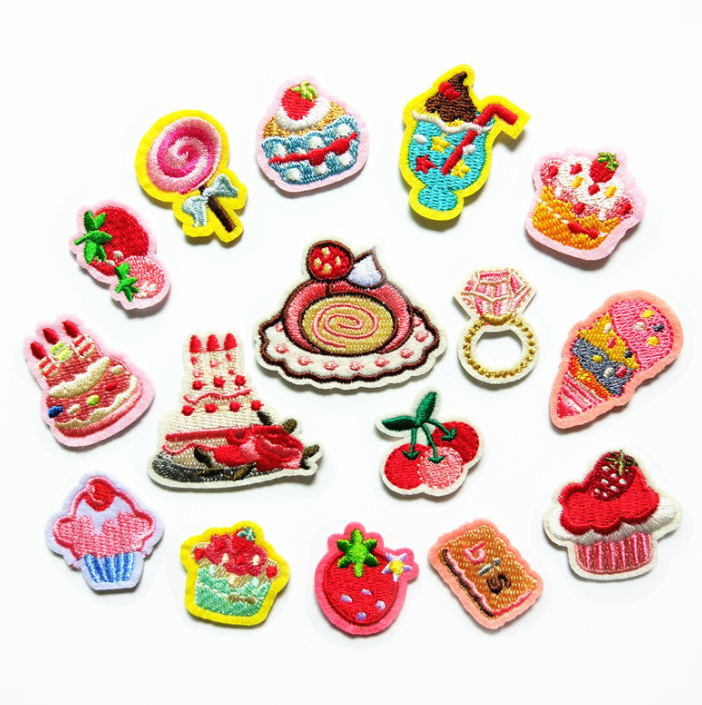 Sewing Id - 10 Pcs Patch Bordir Motif Kue