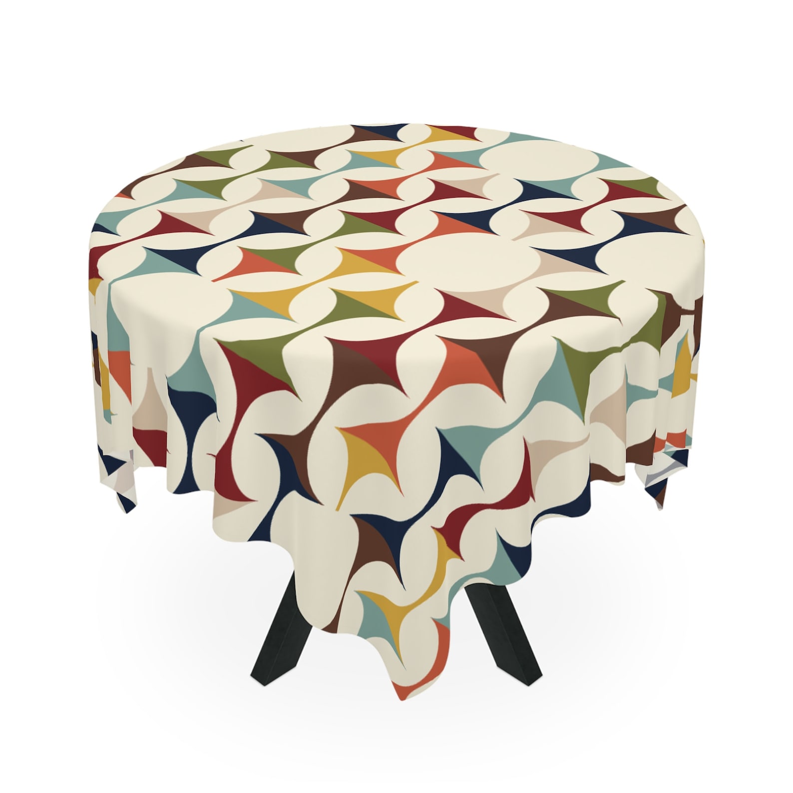 Century Textile & Sewing Supply - Taplak Meja Geometris Retro Modern Abad