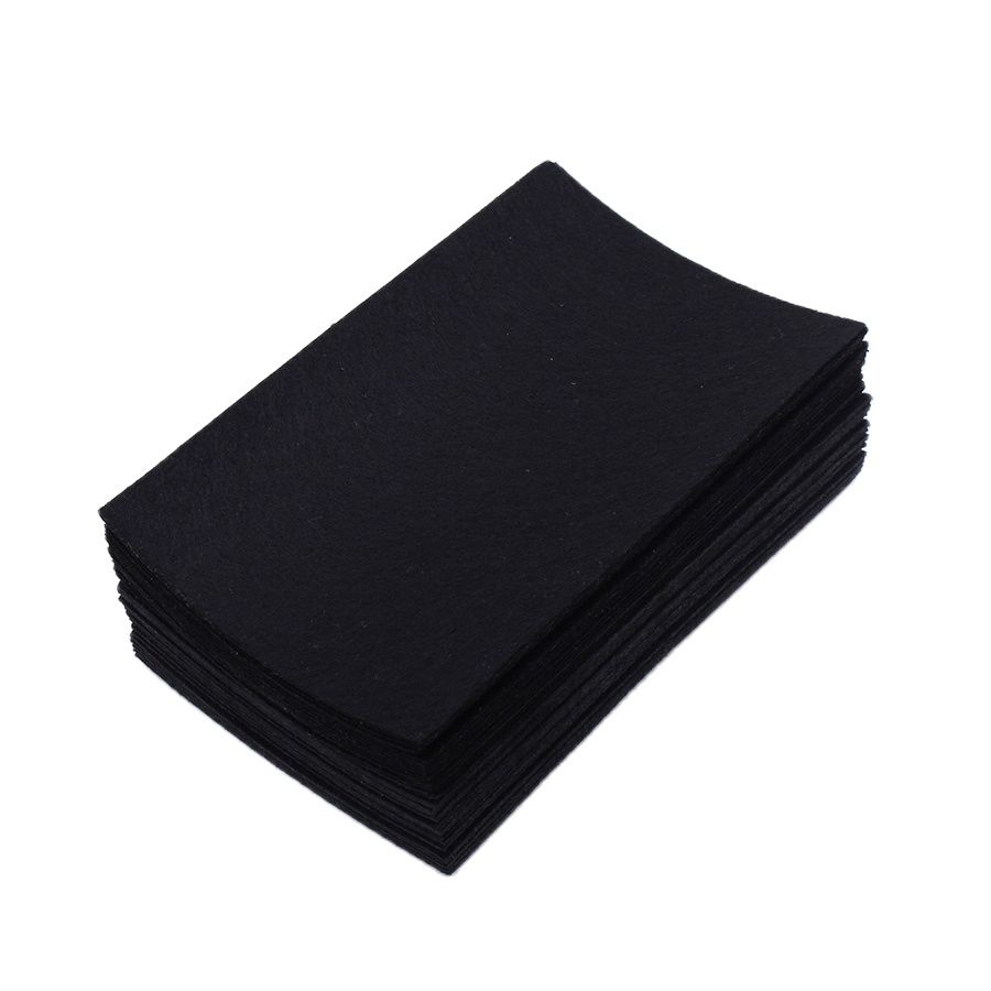 Is Sewing A Textile Craft - 40 Buah/Lot Kain Felt Hitam 10*15cm