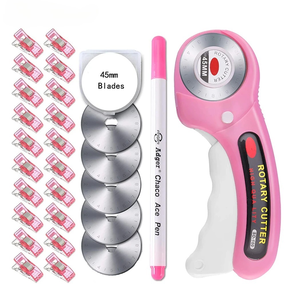 Rotary Cutter Fabric - Pemotong Putar 5mm dengan 5 Buah