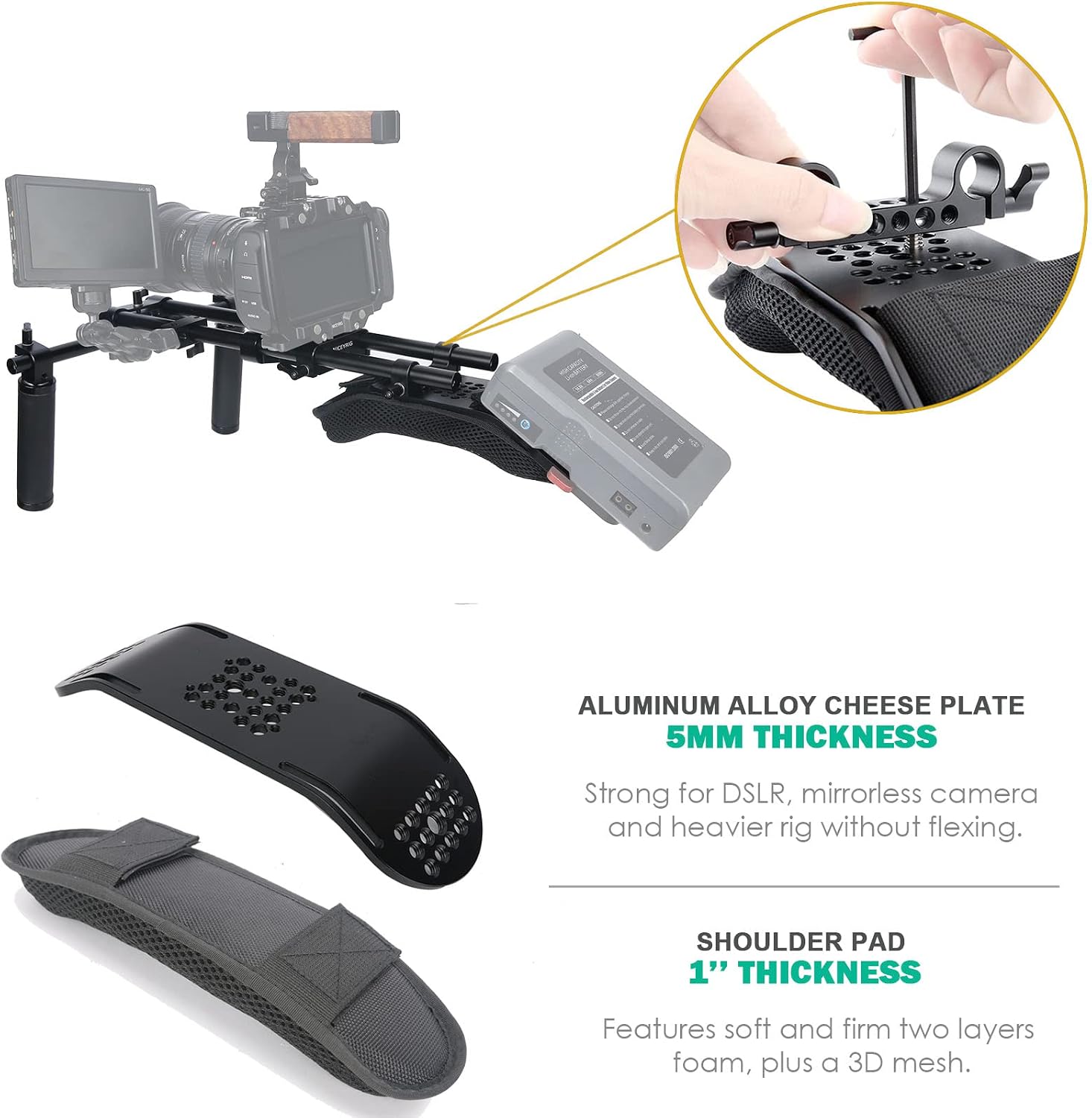 Sistem Penyangga Bahu NICEYRIG - Shoulder Pad Set In ulasan dan harga