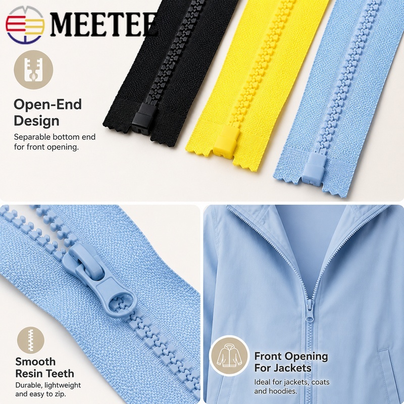 5Pcs 40-120cm 5 #   Resleting  - Sewing Front Zipper ulasan dan harga