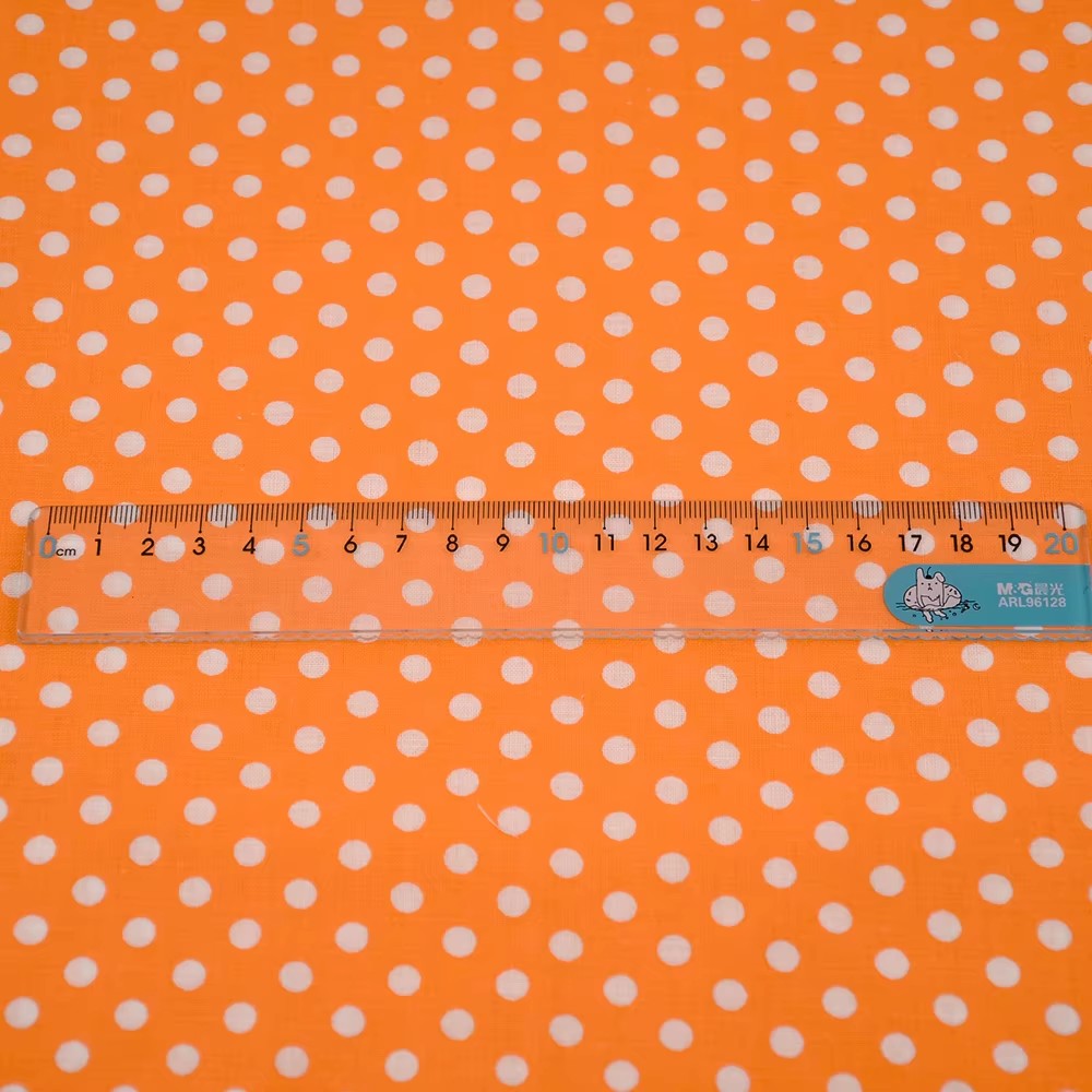 50X150CM Putih Oranye Polka Do - Textile For Sewing ulasan dan harga