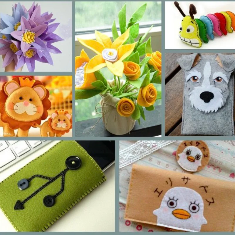 Felt lembaran kain aneka warna - Is Sewing A Textile Craft ulasan dan harga