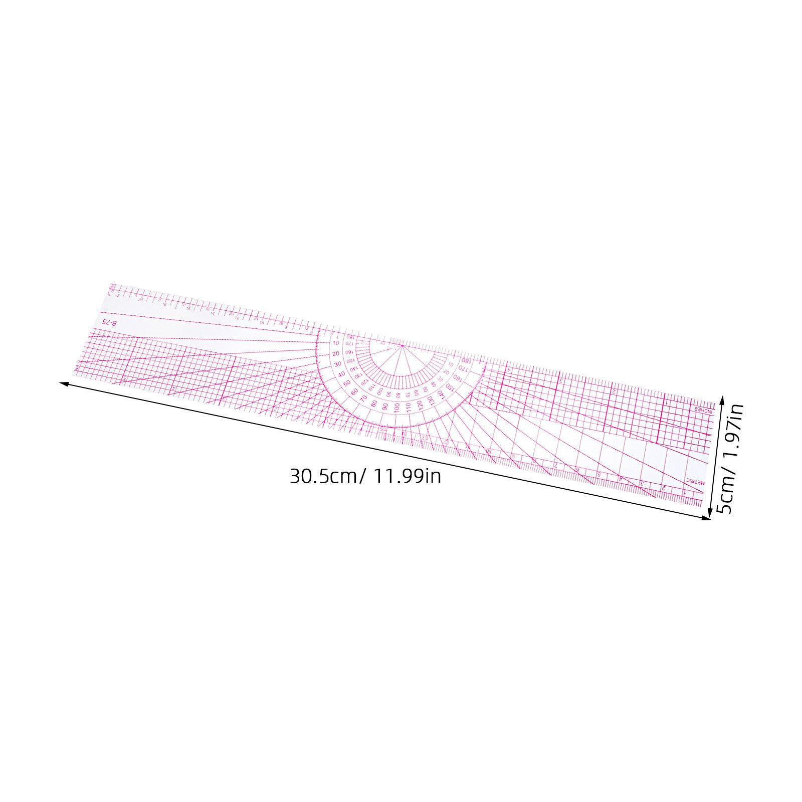 4Pcs Penggaris Pola Pakaian Fl - Sewing Garments ulasan dan harga