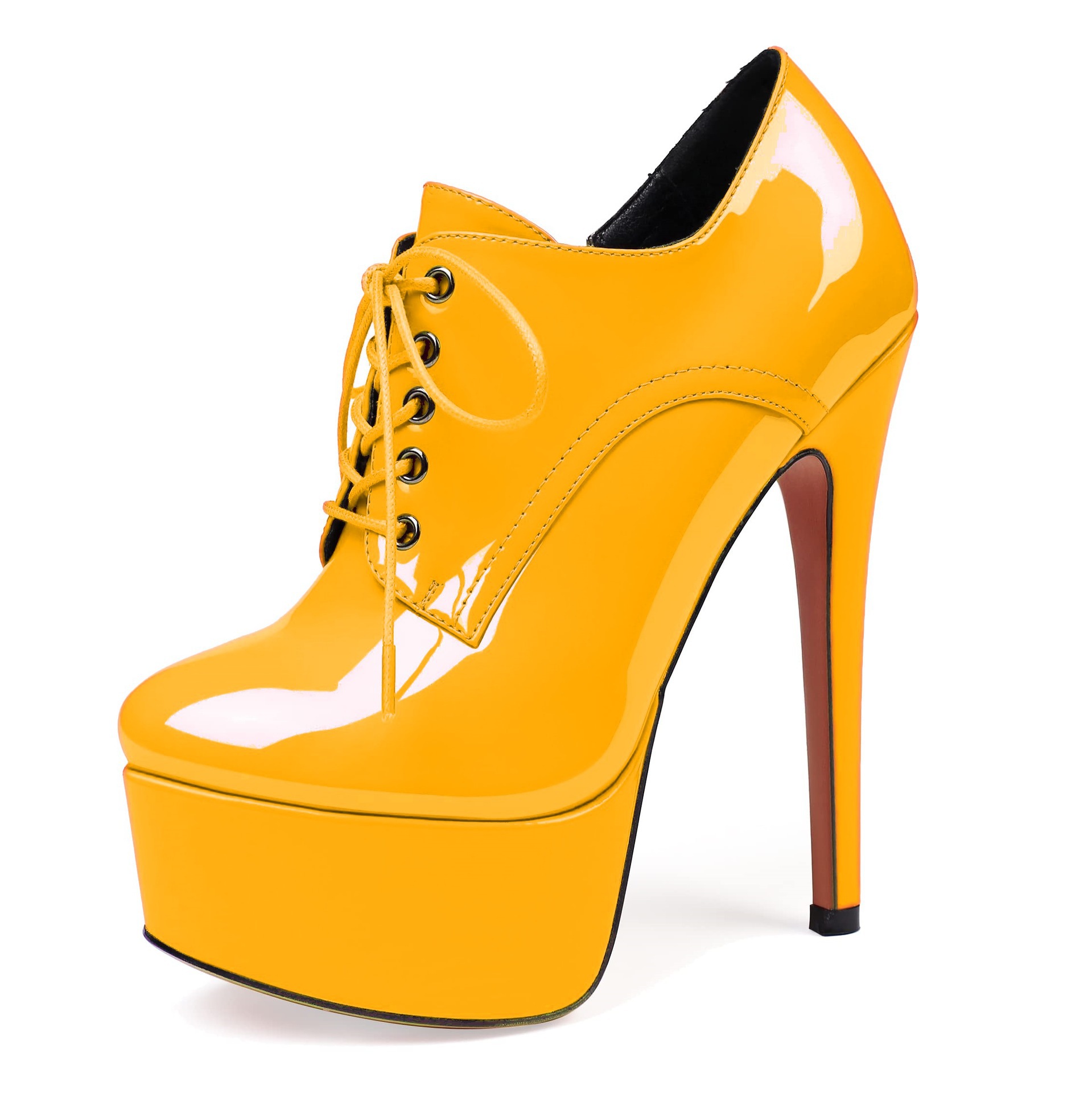 Sepatu Platform Hak Tinggi Wan - Sewing Front Zipper ulasan dan harga