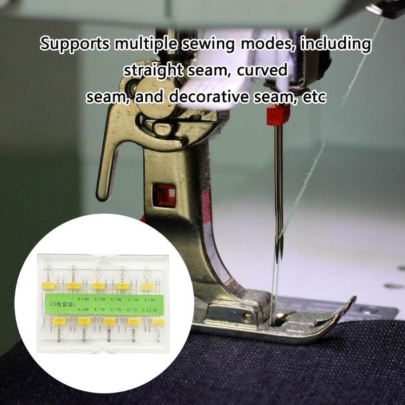 R66A 10 Buah Jarum Mesin Jahit - Twin Needle Stretch ulasan dan harga