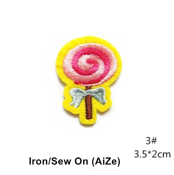 10 Pcs Patch Bordir Motif Kue  - Sewing Id ulasan dan harga