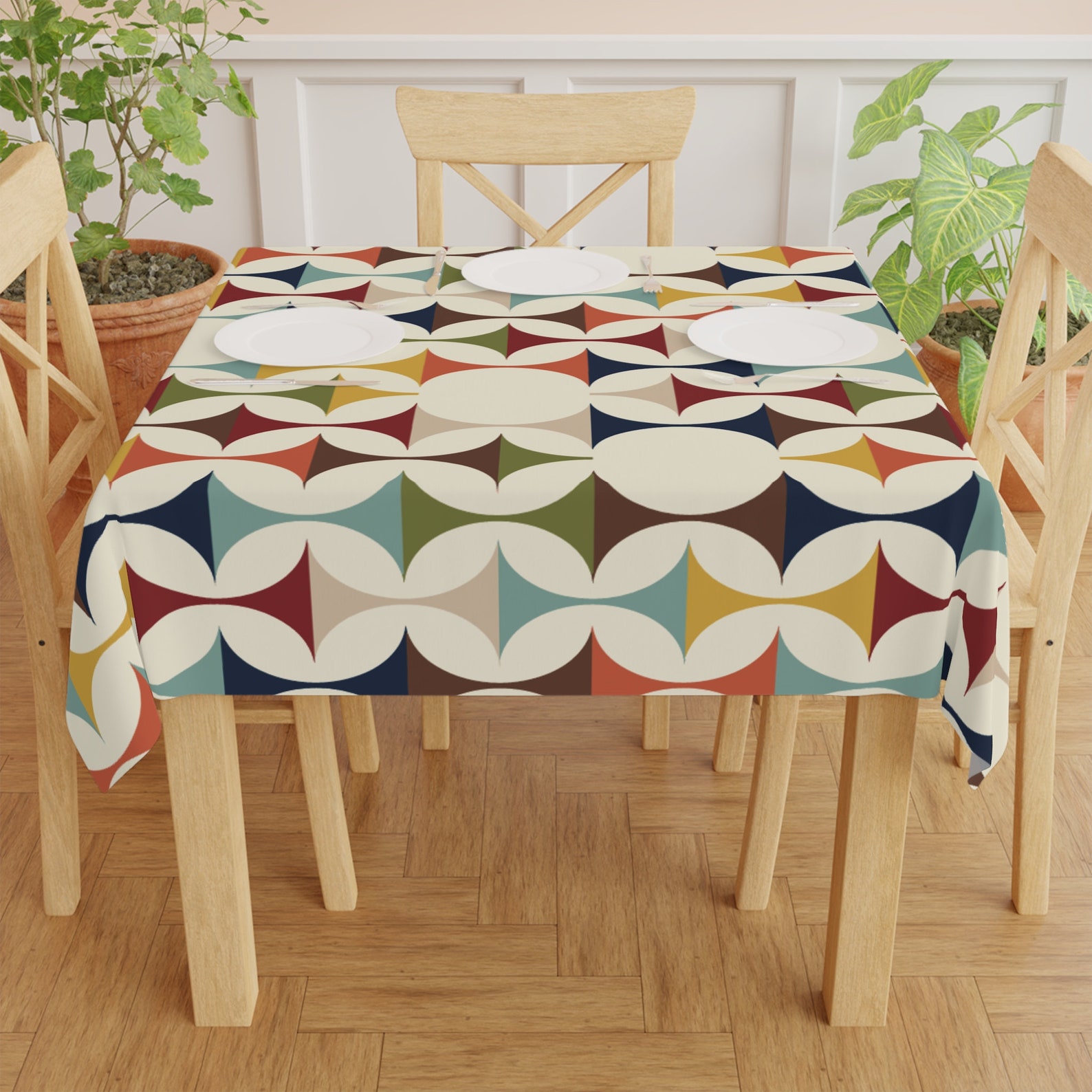 Taplak Meja Geometris Retro Mo - Century Textile & Sewing Supply ulasan dan harga