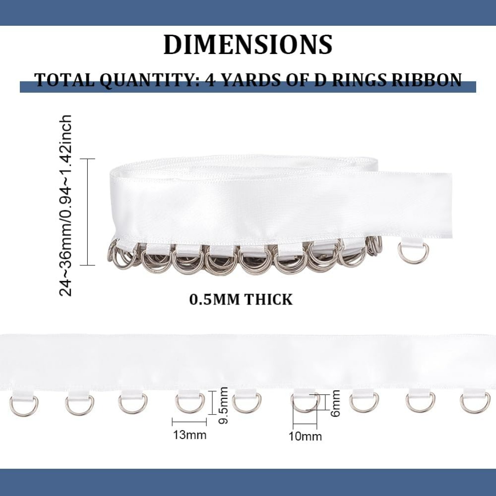 4 yard potongan Grommet putih  - Sewing Garments ulasan dan harga