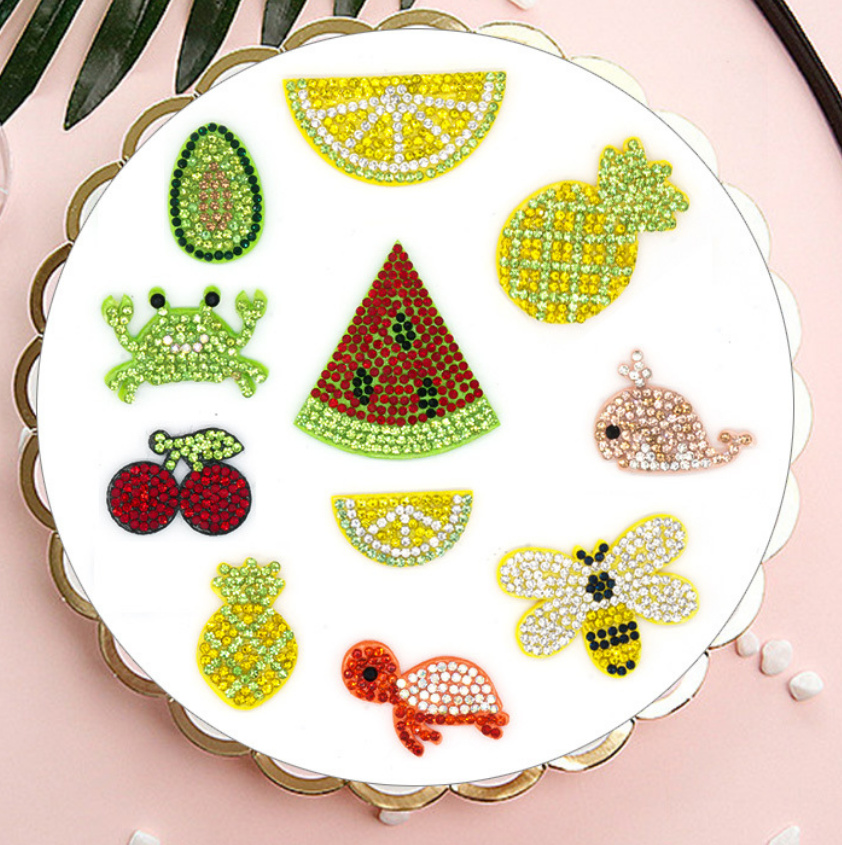 20 Pcs Patch Rhinestone Motif  - Sewing Id ulasan dan harga