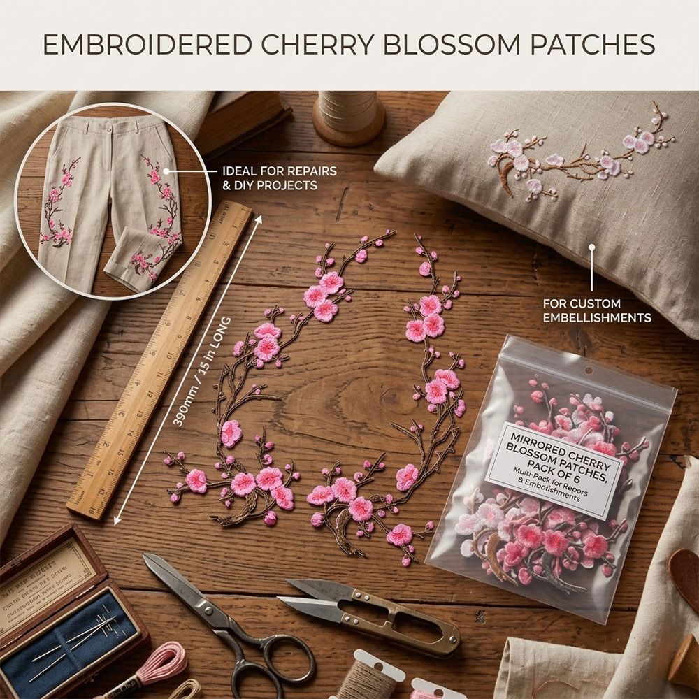 Patch Bunga Sakura DIY untuk D - Textile For Sewing ulasan dan harga