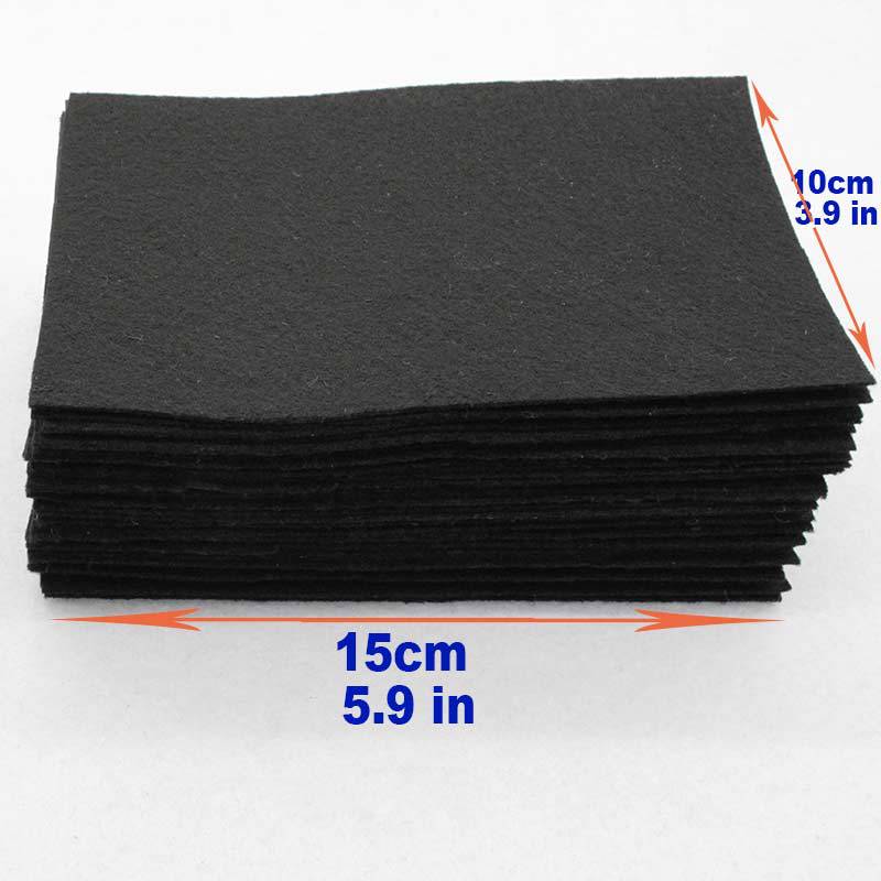 40 Buah/Lot Kain Felt Hitam 10 - Is Sewing A Textile Craft ulasan dan harga
