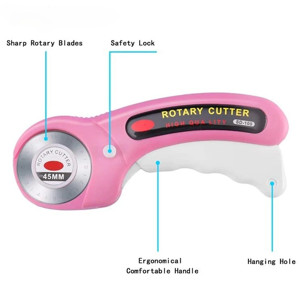 Pemotong Putar 5mm dengan 5 Bu - Rotary Cutter Fabric ulasan dan harga