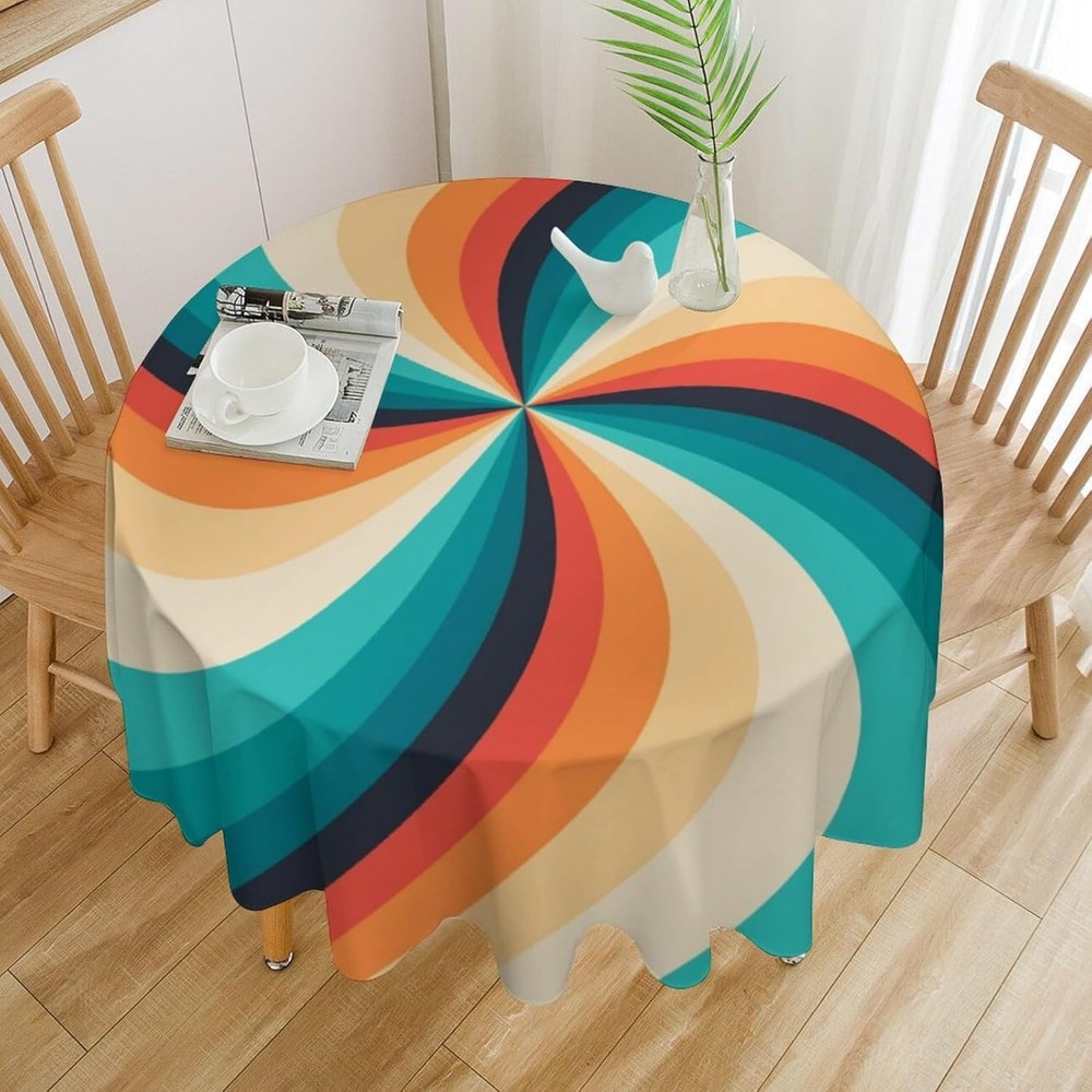 Taplak Meja Bundar Motif Putar - Century Textile & Sewing Supply ulasan dan harga