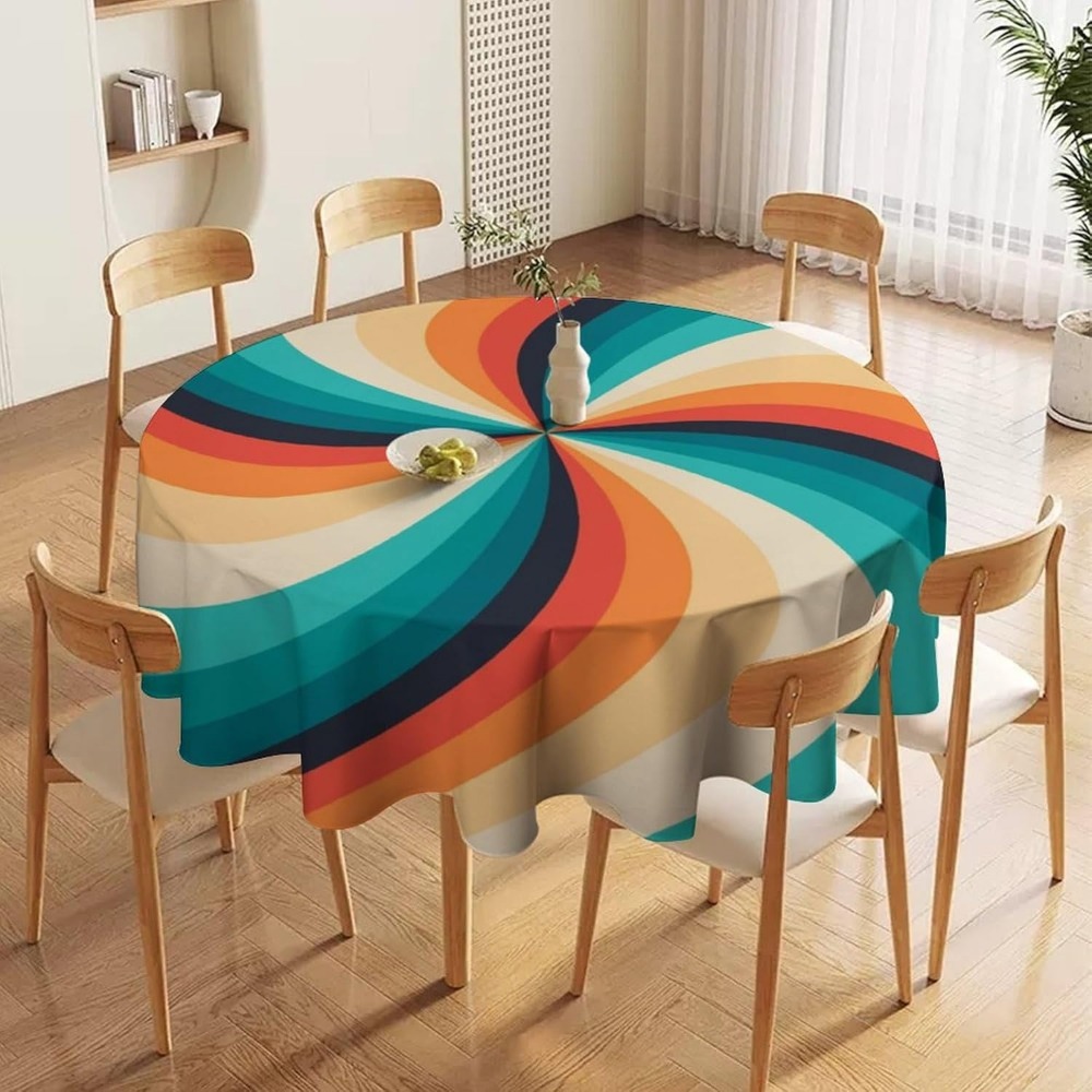 Taplak Meja Bundar Motif Putar - Century Textile & Sewing Supply ulasan dan harga