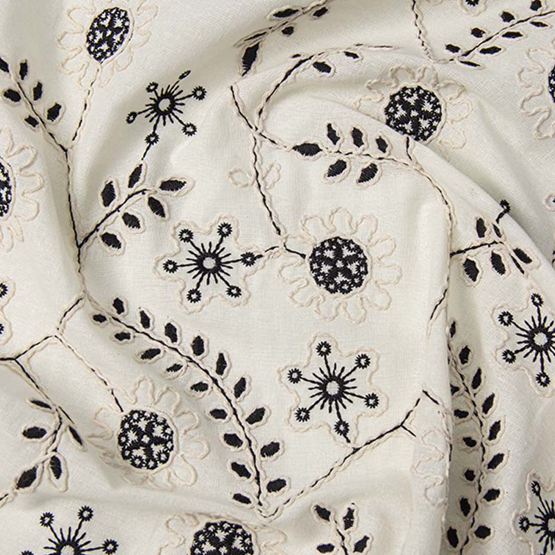 Kain renda katun 3D bordir pen - Vintage Sewing Textile ulasan dan harga