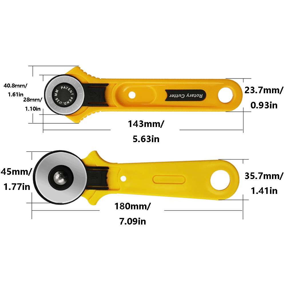 Pemotong putar kulit 1 buah al - Rotary Cutter Fabric ulasan dan harga
